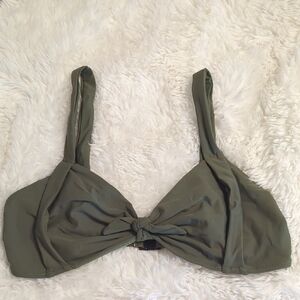 NWOT! Cupshe Olive Green Women's BIKINI TOP